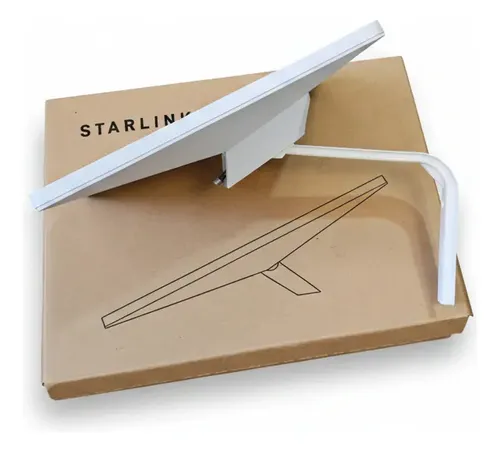 Mensula Soporte Caño Mástil Techo Pared Antena Starlink Mini Blanco - Imagen 1
