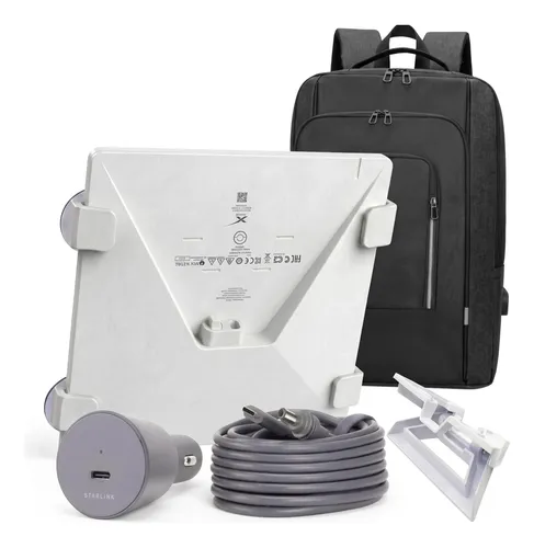Kit Starlink + Mochila + Cable 12v 5m + Ventosas - Imagen 1