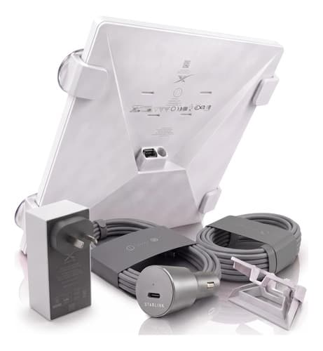Kit Completo Starlink Mini Cable 12/24v Y 220v Soporte Ventosas, Kit Dual Auto Motorhome 4x4 Y Residencial